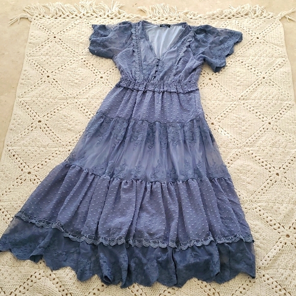 Sheilay Dresses & Skirts - Sheilay | Beautiful Boho Tiered Lace Maxi Dress